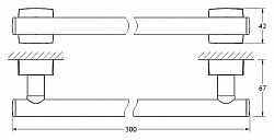 Полотенцедержатель FBS Esperado ESP 029 30 см