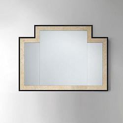 Devon Small Vogue 2 Зеркало 104*2*h77 см, цвет: черная глянцевая лакировка с внутр рамкой  “antique alluminium leaf”2109