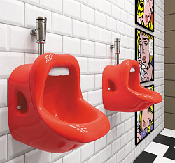 Писсуар Sanita luxe Kiss красный