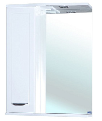 Классик-50 зеркало-шкаф белое лев. (свет.)