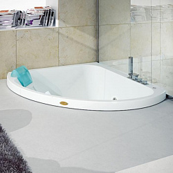 Jacuzzi Aquasoule Corner 140 AQU Ванна, 140х140хh57см, гидромассажная, встроенная, смеситель, цвет: белый/хром