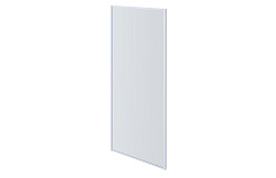 AQ NAA 6310-90 (новый артикул AQ ARI WA 09020CH) Неподвижная душевая стенка 900x2000, для комбинации с дверью, профиль хром, стекло прозрачное