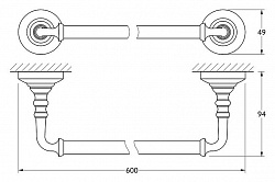 Полотенцедержатель 3SC Stilmar STI 013 хром, 60 см