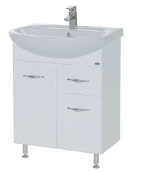 Стелла-65 тумба с 1ящ. белая Н