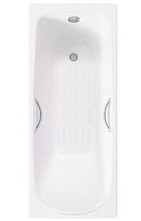 Ванна чугунная Delice Fusion 170х70 с отверстиями под ручки и антискользящим покрытием DLR230647R-AS