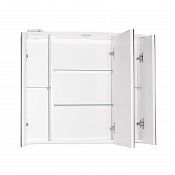 Зеркальный шкаф Style Line "Жасмин 2 800/С", Люкс белый