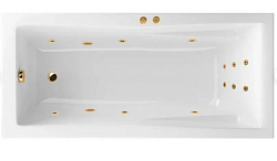 Ванна EXCELLENT Palace 180x80 "LINE" (золото)