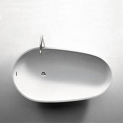 Отдельностоящая ванна Agape Spoon XL 180.9x97.2x49 см, цвет: белый/темно-серый