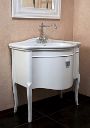 Мебель для ванной La Beaute Nicole белый глянец, фурнитура хром
