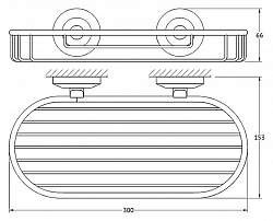 Полка FBS Standard STA 049 30 см