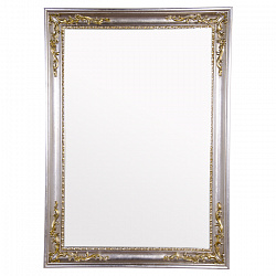 TW Зеркало в раме 108хh78см, цвет рамы серебро/золото (монтаж вертикальный и горизонтальный)