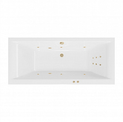 Акриловая ванна EXCELLENT Savia Duo 170x80 см «LINE», золото