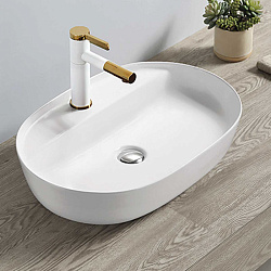 Раковина керамическая Vincea VBS-122, 600*400*135, цвет белый