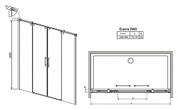 Душевая дверь в нишу Radaway Espera DWD 180