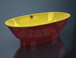 Ванна из искусственного камня ESSE Jamba 187х94 см, цветная