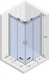 BALTIC B207 970x770x2100 L/R