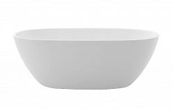 Акриловая ванна без перелива BelBagno BB81-1500-W0, белая овальная