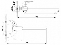 Смеситель Lemark Shift LM4317C универсальный