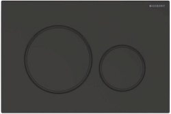 Клавиша смыва Sigma 20, двойной смыв, черный матовый лак, легко чистящееся покрытие, черный 115.882.16.1