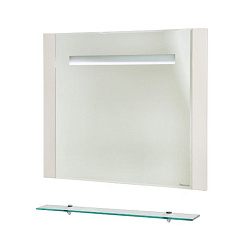 Берта-90 зеркало с полкой  бежевое  (внутр. подсветка)