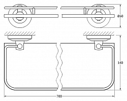 Полка FBS Standard STA 017 70 см