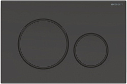 Клавиша смыва Sigma 20, двойной смыв, черн глянц, черн мат 115.882.DW.1