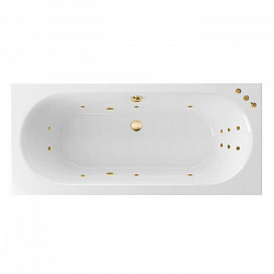 Акриловая ванна EXCELLENT Oceana Slim 160x75 см «SMART», золото