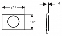 Кнопка смыва Geberit Sigma 10 115.758.KN.5 хром матовый / хром