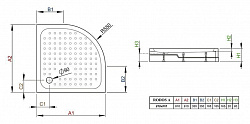 Поддон для душа Radaway Rodos A800