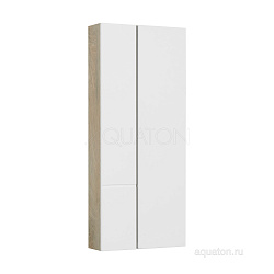 Шкафчик Aquaton модуль Мишель 43 дуб эндгрейн, белый 1A244203MIX40