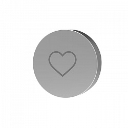 Carlo Frattini Switch Кнопка "сердце", цвет: хром