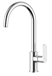 АЛЬФА смеситель для кухни (полукруглый излив) AQ1982CR