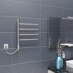 Полотенцесушитель электрический Vincea VTD-1S1CE 43x60, хром, таймер
