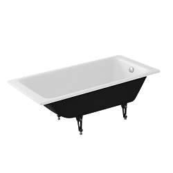 Чугунная ванна Delice Parallel 180х80 см без ручек