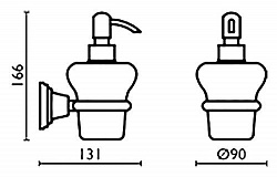 Дозатор Bagno & Associati Canova CA12851 CR