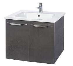 Луиджи-60 тумба подвесная прямая серый (ПВХ)