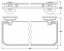 Полка FBS Standard STA 015 50 см