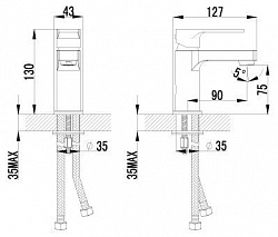 Смеситель Lemark plus Grace LM1506C для раковины