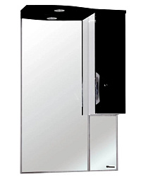 Лагуна-65 зеркало-шкаф черное прав. (свет.)