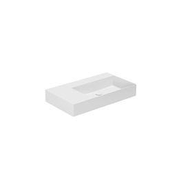 AZZURRA ELEGANCE Squared Раковина подвесная/накладная  81х46х12.5см без отв. под смеситель , цвет белый2018