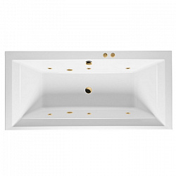 Акриловая ванна EXCELLENT Crown Grand 190x90 см «SOFT», золото