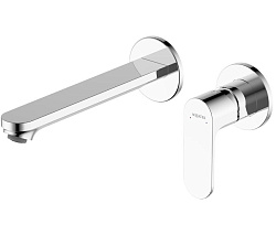 АЛЬФА смеситель для раковины настенный (внешняя и скрытая часть) AQ1913CR