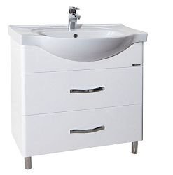 Анкона-80 тумба с 2 ящ. белая