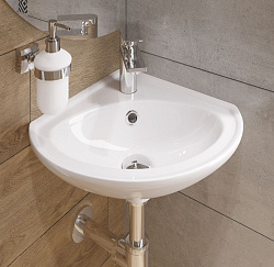 Умывальник угловой Веер 23 ВКС Белый S1