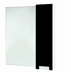 Пегас-80 зеркало шкаф черный прав.