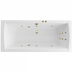Акриловая ванна EXCELLENT Aquaria Lux 180x80 см «LINE», бронза