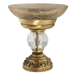 CRISTALIA Mыльница настольная, стекло/бронза/SWAROVSKI