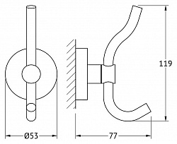 Крючок Artwelle Harmonie HAR 004