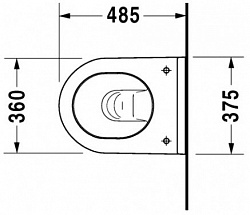 Унитаз подвесной Duravit Starck 3 2227090000