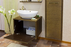 Мебель для ванной Sanflor Румба 60 венге, патина золото